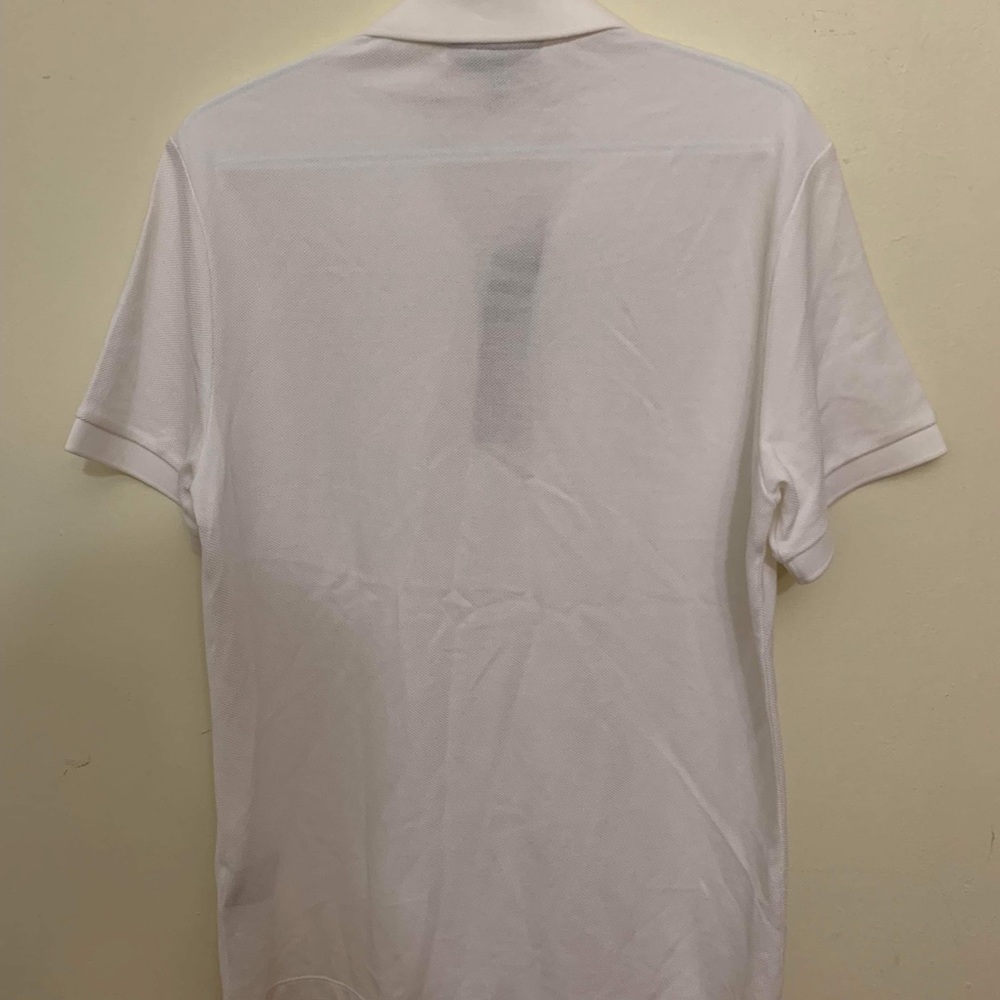 Burberry White Polo with Signature Check Trim - Picture 6 of 9